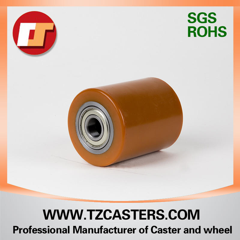Polyurethane steel core roller