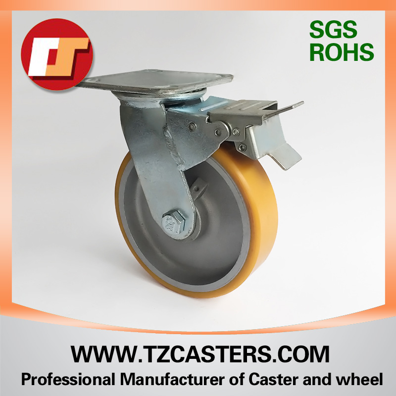 Universal belt brake heavy duty wheel frame-3